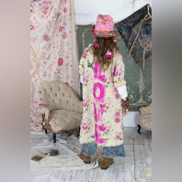 Magnolia Pearl NWT Floral Ettiene Kimono in Phlox Moon - JACKET 901 - Picture 2 of 7